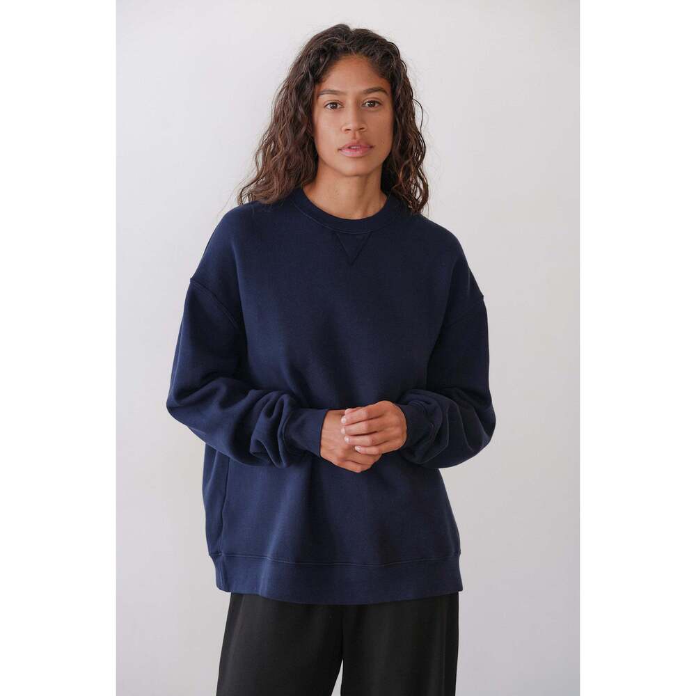 DONNI. The Eco-Fleece Oversized Sweatshirt Size XXSNavy / XXS - Picture 3 of 3
